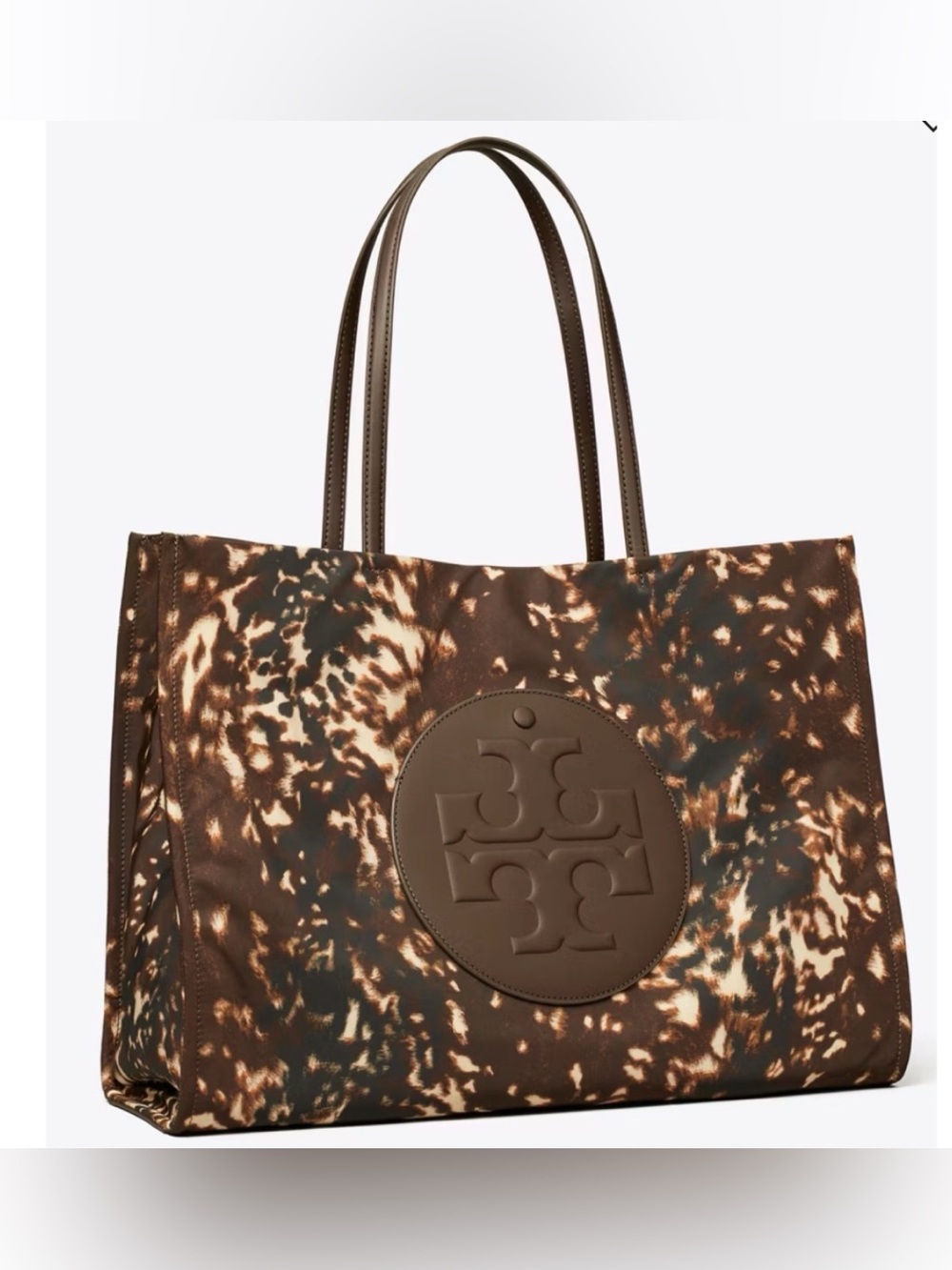 TORY BURCH ELLA PRINTED TOTE, FALL FAWN - Picture 8 of 9